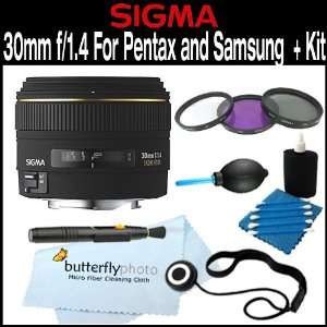 Sigma 30mm f/1.4 EX DC Lens for Pentax and Samsung Digital 