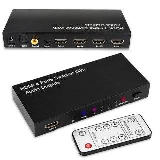  4x2 True HDMI Matrix Switch w/ Analog audio output 