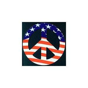  Peace Sign Magnet Flag 4 Inch 