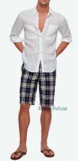   Clothing Clothes Coastal Blue Plaid Trousers Shorts 36 New $158  