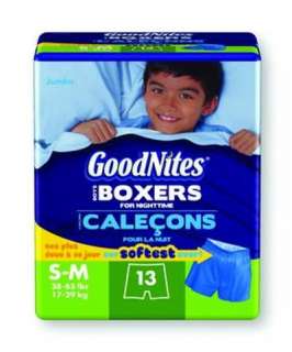 CASE 52 Boys Goodnites Night time Sleep Boxer Shorts SM  