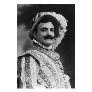 Enrico Caruso, in Costume of the Duke in Giuseppe Verdis Opera 