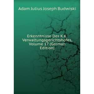   (German Edition) (9785875109973) Adam Julius Joseph Budwiski Books