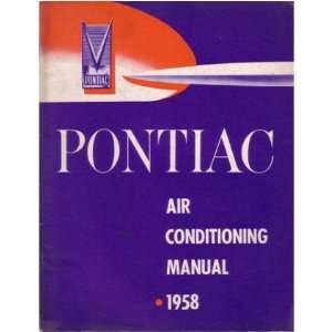   1958 PONTIAC Air Conditioning Service Manual Book Automotive