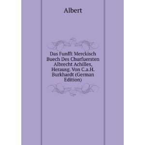   , Herausg. Von C.a.H. Burkhardt (German Edition) Albert Books