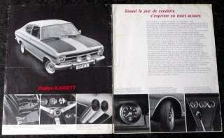 OPEL Rallye Kadett/Rekord Sprint/Commodore GS brochure  
