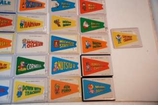 1967 Topps Football Krazy Pennant Complete Set with Variations   Ex Mt 