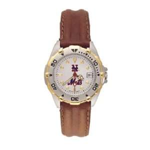  New York Mets MLB All Star Womens Leather Sports Watch 