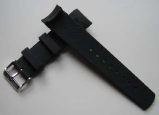Fit Nautica Yachting BFC Black Silicone Watch Band 22mm  