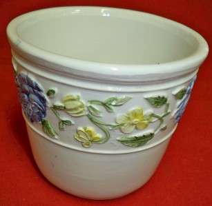 Zeta Bassano Italy Embossed Bowl/Vase/Planter Flowers  