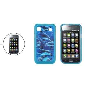  Gino 3D Underwater Dolphins Clear Blue Side Plastic Case 
