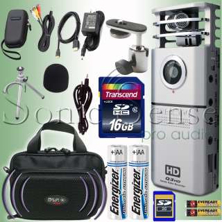 Zoom Q3HD Q3 HD Video Recorder w Stereo Bag Accessory Pack and Mount 