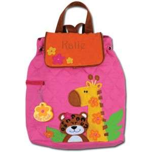   Backpack Personalized Stephen Joseph Girl Zoo Custom Name  