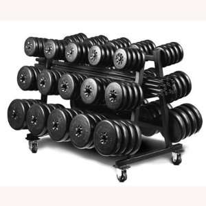  York Barbell Aerobic Weight Set Club Pack (Includes Rack 