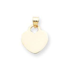    14K Heart Charm   Measures 15.3x21.2mm   JewelryWeb: Jewelry