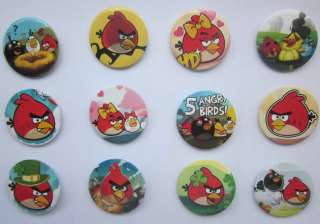 Lovely angry bird badge mini pins 48pcs one lot  