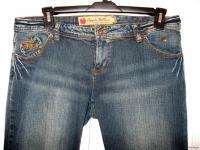 APPLE BOTTOM Jeans SEXY Juniors Size 11 12 TRENDY Distressed Logo LOW 