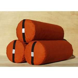  Bheka Round 100% Cotton Yoga Bolster (Orange)