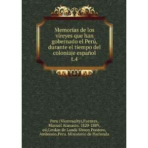   , Ambrosio,Peru. Ministerio de Hacienda Peru (Viceroyalty) Books