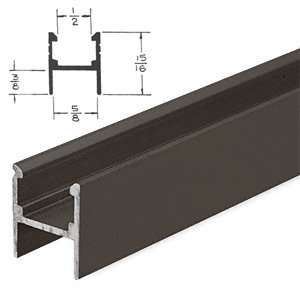 CRL Bronze Series 3608 Meeting Rail for Sliding Screen Doors   12 ft 