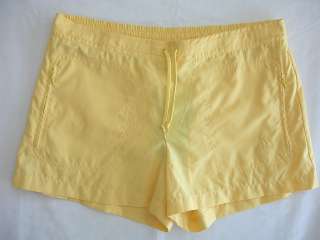 ADIDAS BC Peached Nylon Athletic Shorts L Yellow NEW  