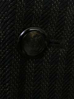 Omar Sharif Full Canvas Blazer Brown Black 37S Perfect  