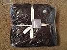 West Elm/ Lutz & Patmos Hand Knit Throw   Dark Brown   NEW