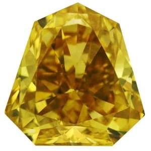   78 Ctw Canary Yellow Shield Shape Real Loose Diamond For Ring: Jewelry