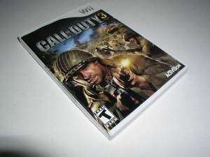 Wii, Call of Duty 3, Original EMPTY Case, With Manual  