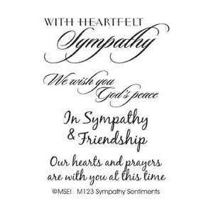   Stamp M Sympathy Sentiments MSE M 123; 2 Items/Order