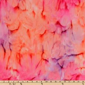  45 Wide Java Batik Bubble Gum Fabric By The Yard: Arts 