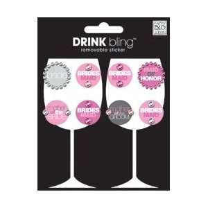  Drink Bling Stickers   Bride Wine Arts, Crafts & Sewing