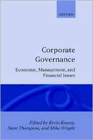 Corporate Governance: Economic and Financial Issues, (0198289901 