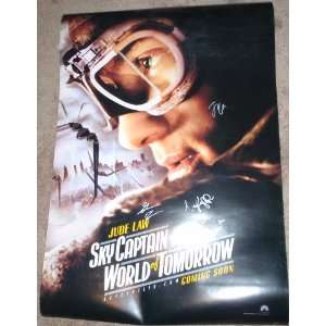  Sky Captain World Of Tomorrow Signed 5x Poster 27x40 DS 