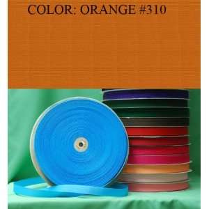  50yards SOLID POLYESTER GROSGRAIN RIBBON Orange #310 1 1/2 