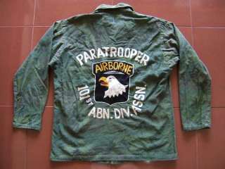   War ARVN ERDL Camouflage 101st Airborne Paratrooper Souvenir Shirt #39