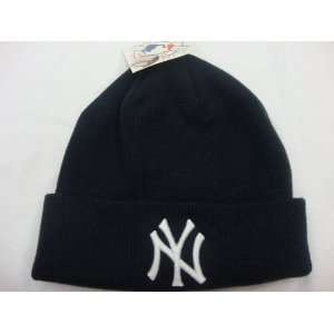  Mlb New York Yankees Beanie Cuffed Beanie Knit Hat Navy 
