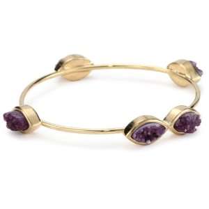  KARA by Kara Ross Drusy Marquis Bangle Bracelet, Purple 