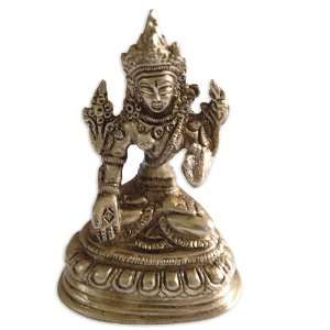  Buddhist Statues Buddha Tara Brass Metal Sculpture India 
