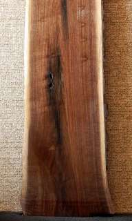  Figured Black Walnut Live Edge Super Thick Lumber Slab 1102  