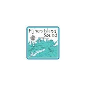  Fishers Island Sound 4.25 Square Absorbent Coaster 