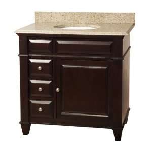 Westport Bay 5910 3600 1059 36 Inch Vanity with Harvest Gold Granite 