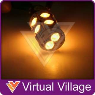 14 12V Amber SMD LED BAU15S 1156 / 582 Bulb Light #1  