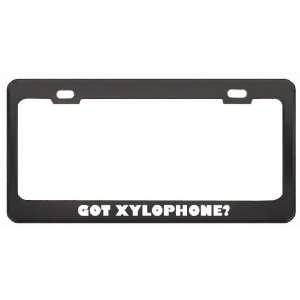 Got Xylophone? Music Musical Instrument Black Metal License Plate 