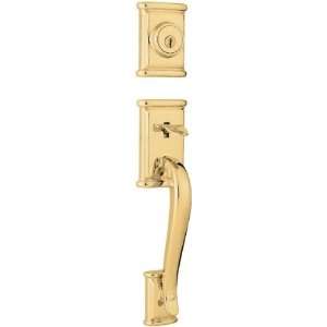 Kwikset 800ADHLIP L03 Ashfield Lifetime Polished Brass Keyed Entry Han