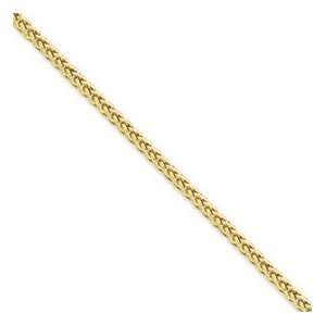  14k 2.60mm Lite Wheat Chain Necklace   20 Inch   Lobster 