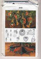 s8519 Log Cabin Christmas Package pattern Large & Small Ornaments 