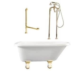 Giagni LB2  Brighton 60 Roll Top Tub with Floor Mount Faucet Faucet 