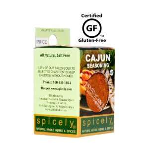 Spicely All Natural and Certified Gluten Free Cajun Seasoning 