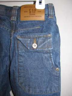 Gap Kids Blue Denim Adjustable Waist Straight Jeans Boys 5 EUC  